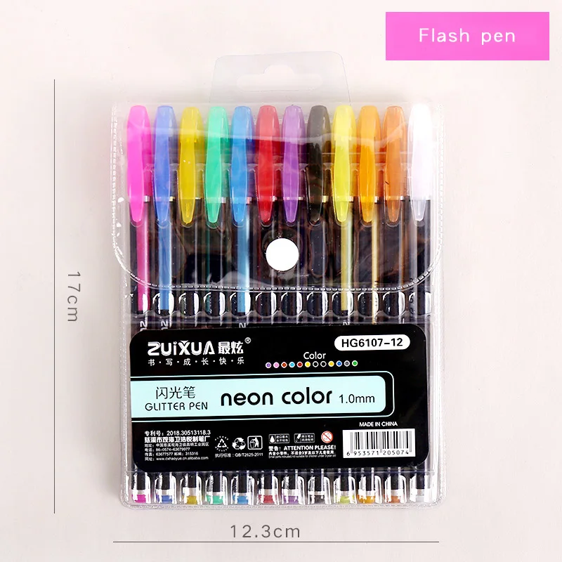 Flash pen Детские маркеры для рисования художественные Маркеры детские подарочные металлические/Пастельные/ручка с блестками фломастеры дл - Цвет: Flash pen