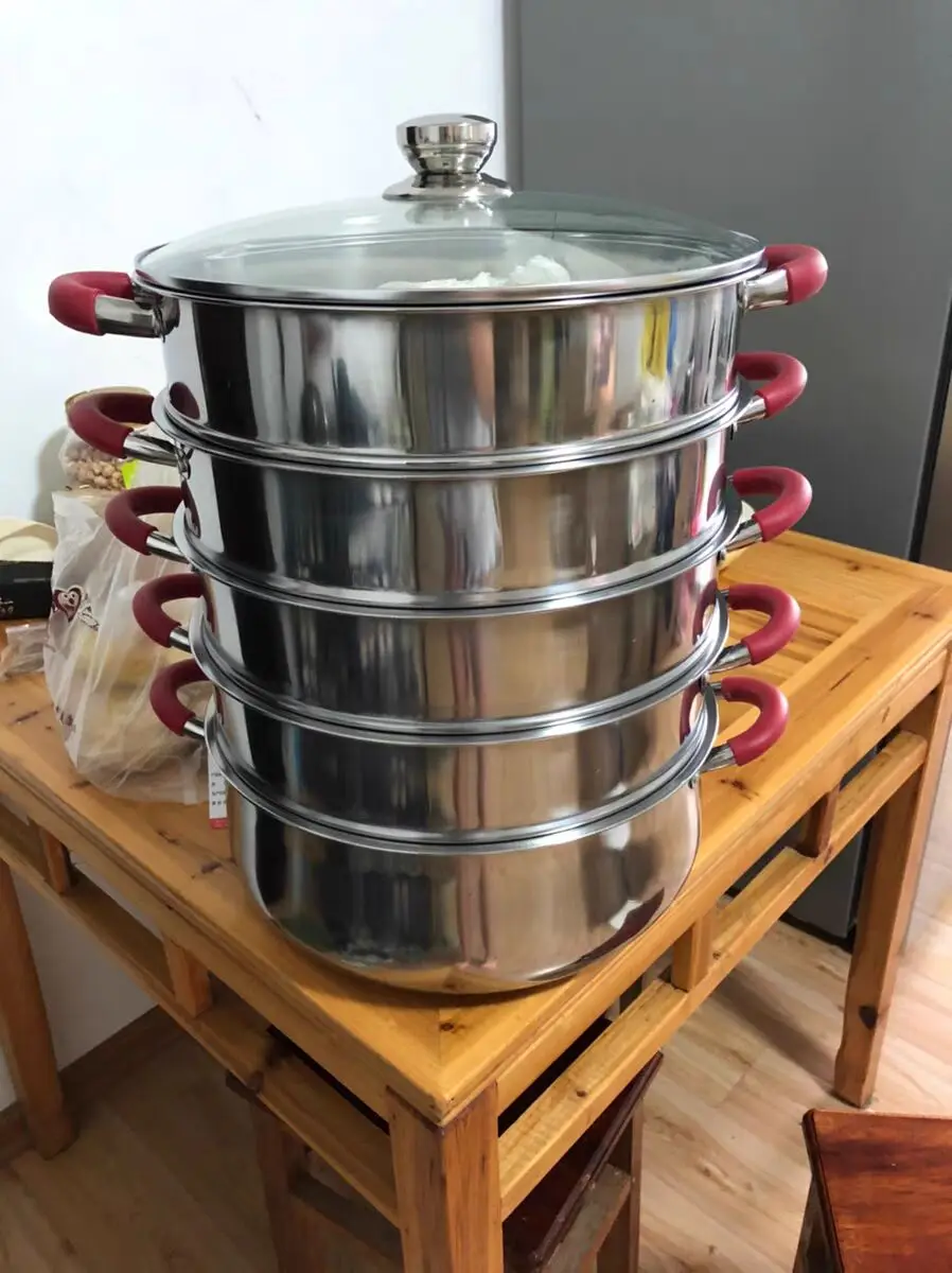 

Steamer Pot Double Boilers 304 Stainless Steel Pot Soup Pot Cooking Pot Induction Cooker Cookware Casserole Kitchen Saucepan