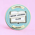 Эмалированные металлические значки броши на булавке для любителей чтения клуба или человека на всю жизнь броши на куртки модные ювелирные изделия аксессуары