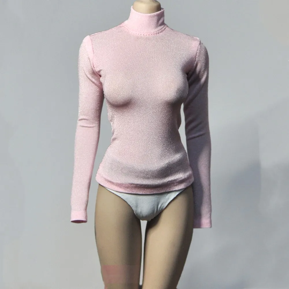 new 16 scale turtleneck tights clothing long shirt for 12inch female seamless figure body figure free global shipping