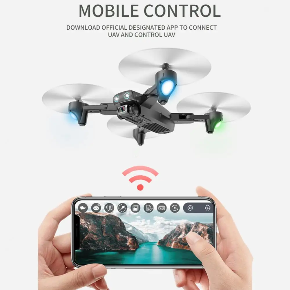 Игрушечный вертолет Дрон дистанционное управление 1080P Wi-Fi стандартная камера GPS