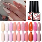 KOSKOE Гель-лак для ногтей 8 мл Блестящий телесный полуперманентный базовый топ нужно удалить замачиванием УФ Дизайн ногтей гибридный