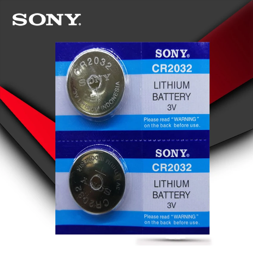 2 шт./лот SONY оригинальный cr2032 кнопочный аккумулятор 3 в монета литиевая батарея