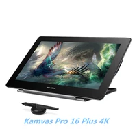 HUION 15.6 Inch Kamvas Pro 16 Plus 4K Graphic Tablet Display with UHD 145% sRGB 8192 levels Battery-free Pen&Tilt Function Drawi