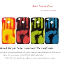 for xiaomi redmi note 5 6 9 7 8t 8 9 pro case thermal sensor pu protective case for xiaomi note 10 pro phone cover color change