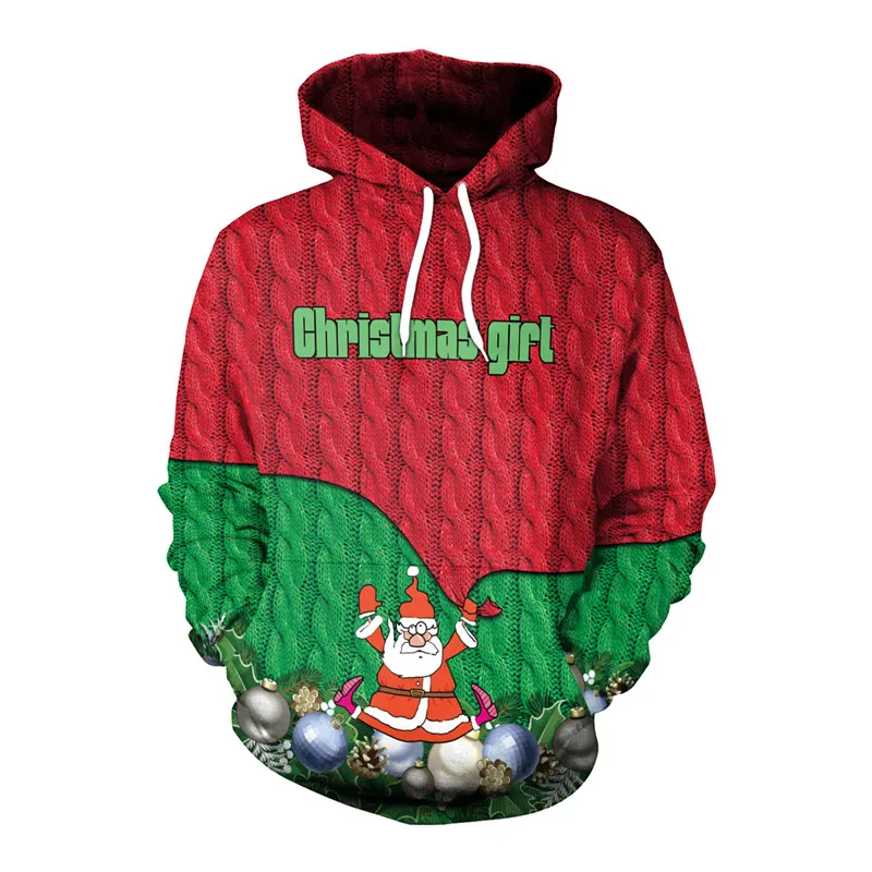 Унисекс, для мужчин и женщин,, некрасивый Рождественский свитер, каникулы, Санта эльф, Забавный Рождественский свитер, s Джемпер, Осень-зима, топы, одежда - Цвет: 18