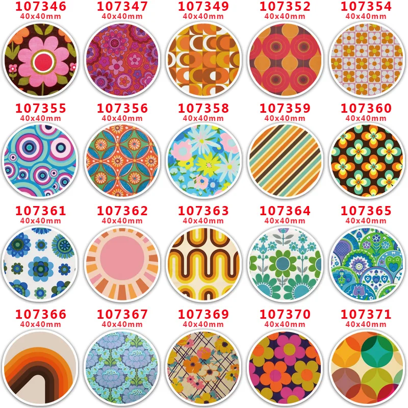 30 шт. форма из плоских смол с цветочным принтом для рукоделия PR-107346 | Дом и сад