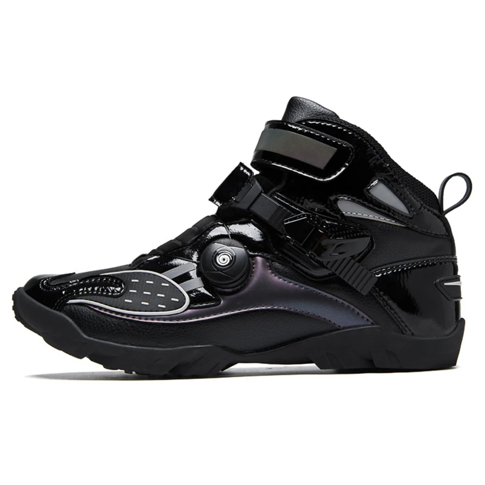 Коричневые мотоциклетные ботинки для езды на мотоцикле обувь мотокросса