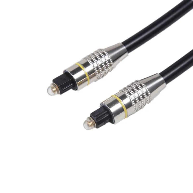 Цифровой оптоволоконный аудиокабель Toslink папа + пластиковая вилка для DVD