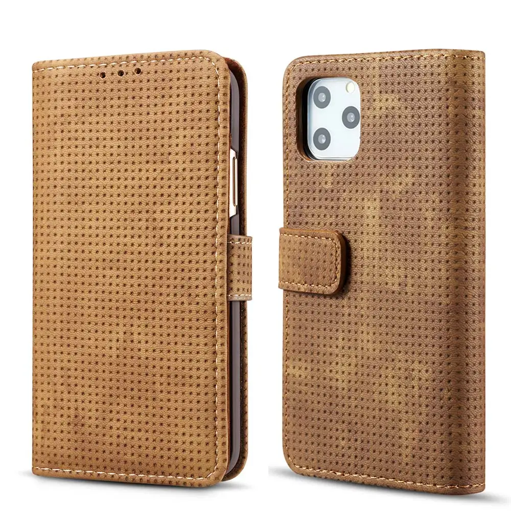 Чехол-бумажник из искусственной кожи с отверстиями для карт Samsung S8/S9/S10 Plus S10E Note 8 9