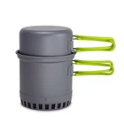 Посуда для кемпинга, кастрюля, сковорода, теплообменная плита, для пешего туризма, столовые приборы