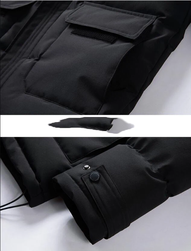 

Daiwa Winter Parkas Fishing Jacket White Duck Down Parkas Overcoat -30 Degree Hooded Thick Warm Padded Snow Coat Windbreaker