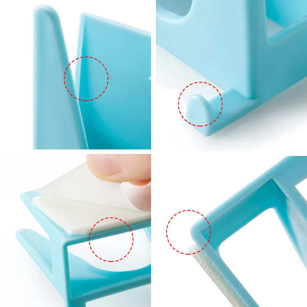 Настенный пластиковый держатель для кухонной кастрюли крышки присоски