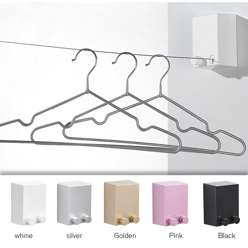 Невидимая Веревка для белья в помещении с вешалкой выдвижная веревка бельевой