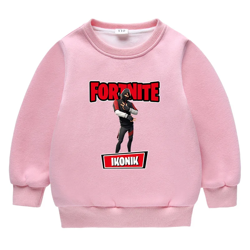 Детские толстовки Fortnites для мальчиков и девочек футболки с длинными рукавами из