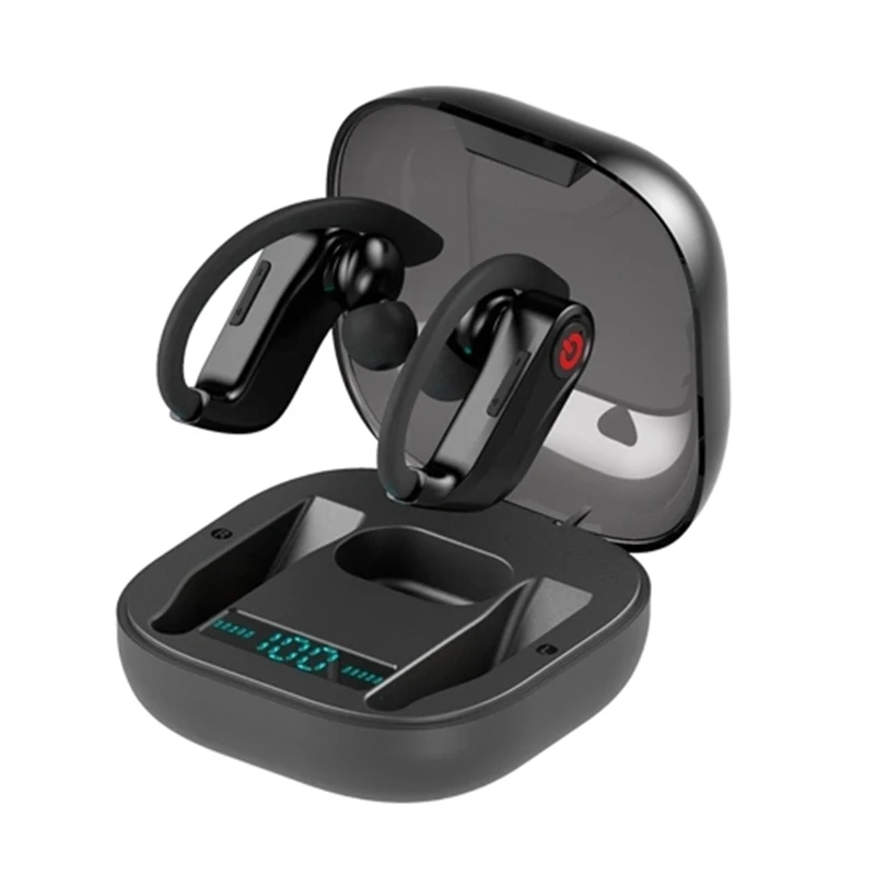Q62 наушники Bluetooth PowerHBQ PRO с цифровым дисплеем гарнитура спортивные | Электроника
