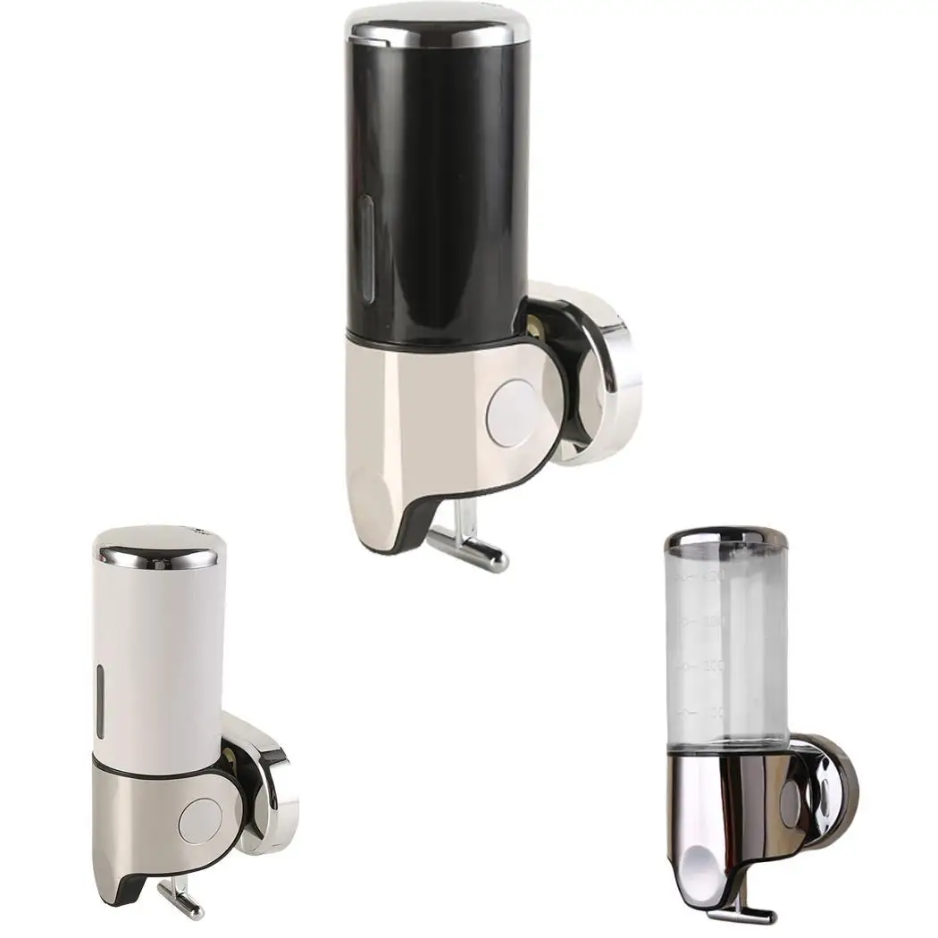 Прочный практичный тяга и пресс настенный прозрачный/черный/белый дозатор мыла