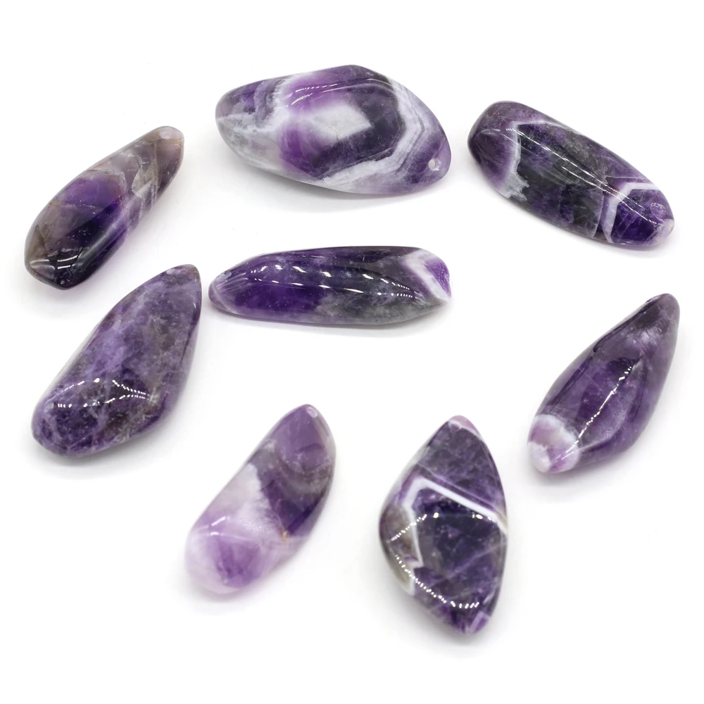 

Amethyst Beads with Holes Irregular Natural Semi-Precious Stone Purple Crystal Loose Beads for Jewelry Making DIY Necklace Gifts
