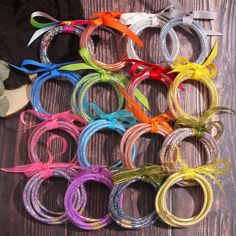 Женские браслеты с бантиком JJFOUCS из змеиной кожи леопардовым принтом силиконовые