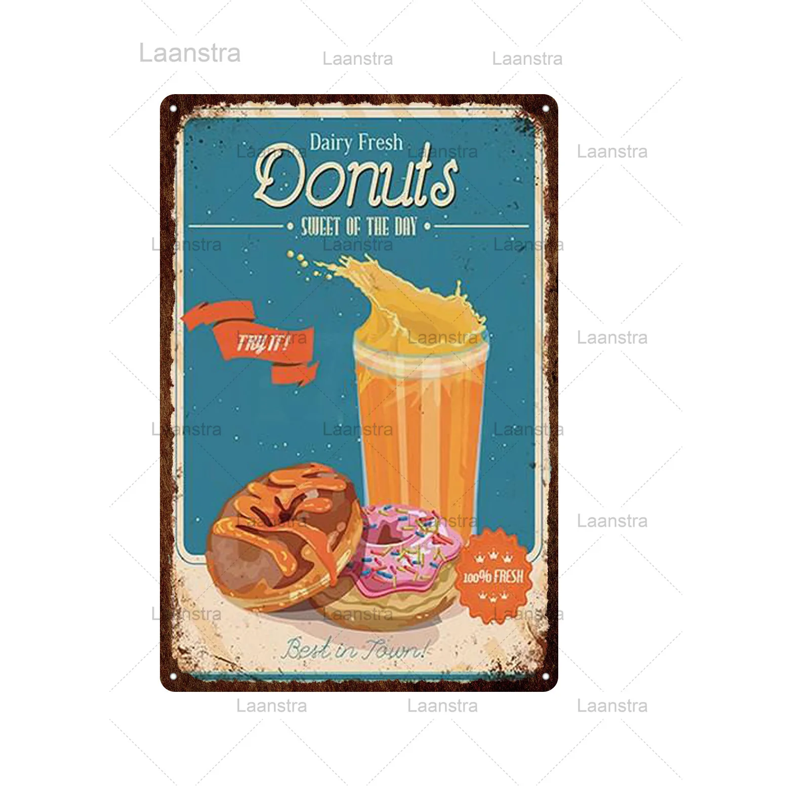 

Vintage Poster Iron Sheet Summer Drinks & Ice Cream Metal Tin Sign Retro Wall Plaque Decor For Beach Club Pub Home Theme Hotel