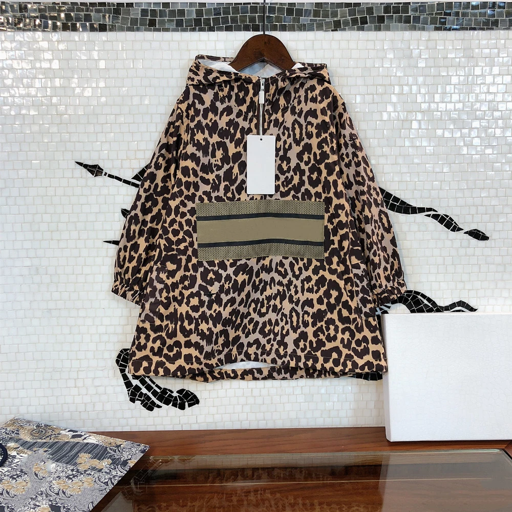 

Boys Clothing Summer New Leopard Hoodies Girl Autumn Zipper Cardigan Jacket Designer Kids Clothes Child Outwear 3 5 7 9 12 Years