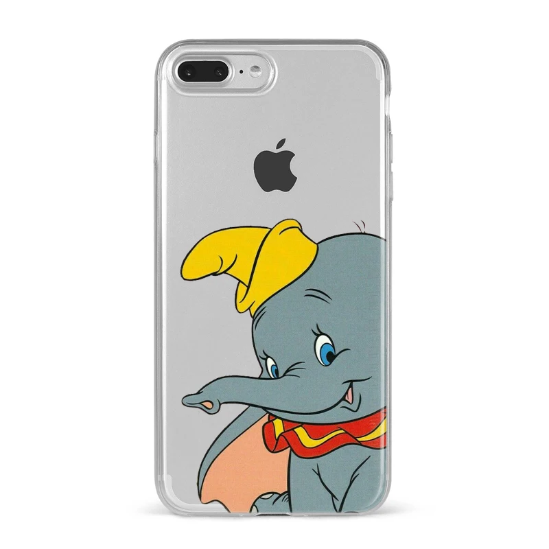 Силиконовый чехол с изображением животных Дамбо Винни для iPhone X XS MAX XR 8 7 6 6S Plus 5 5S SE XS MAX, чехол для телефона