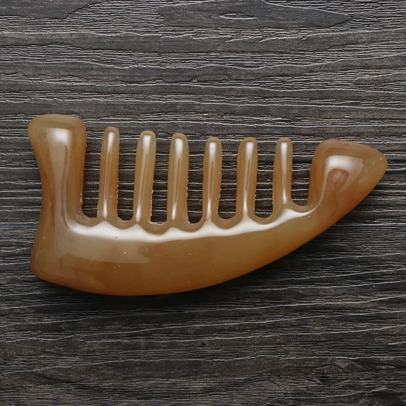 

1Pcs Wide Teeth Massage Comb Face Body Gouache Scraper Scalp Meridian Relax Tool Acupuncture Therapy Guasha Board Health Care