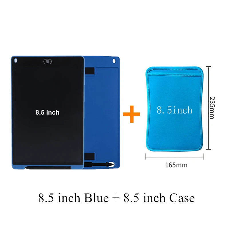 Blue add Case Игрушки для рисования 8,5 дюймов письмо е-писатель доска для рисования детей раннего образования Игрушка Дети ультра-тонкий планшет с адсорбционный магнит - Цвет: Blue add Case