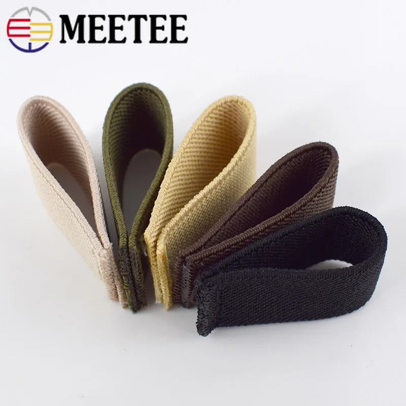 10 шт. Meetee пластиковый нейлоновый эластичный ремень петля кольцо зажим крючок для