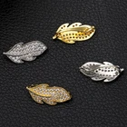Декоративные браслеты Juya замочек в форме листа, застежки и крючки для рукоделия, натуральные камни, жемчуг, ожерелья, изготовление ювелирных изделий