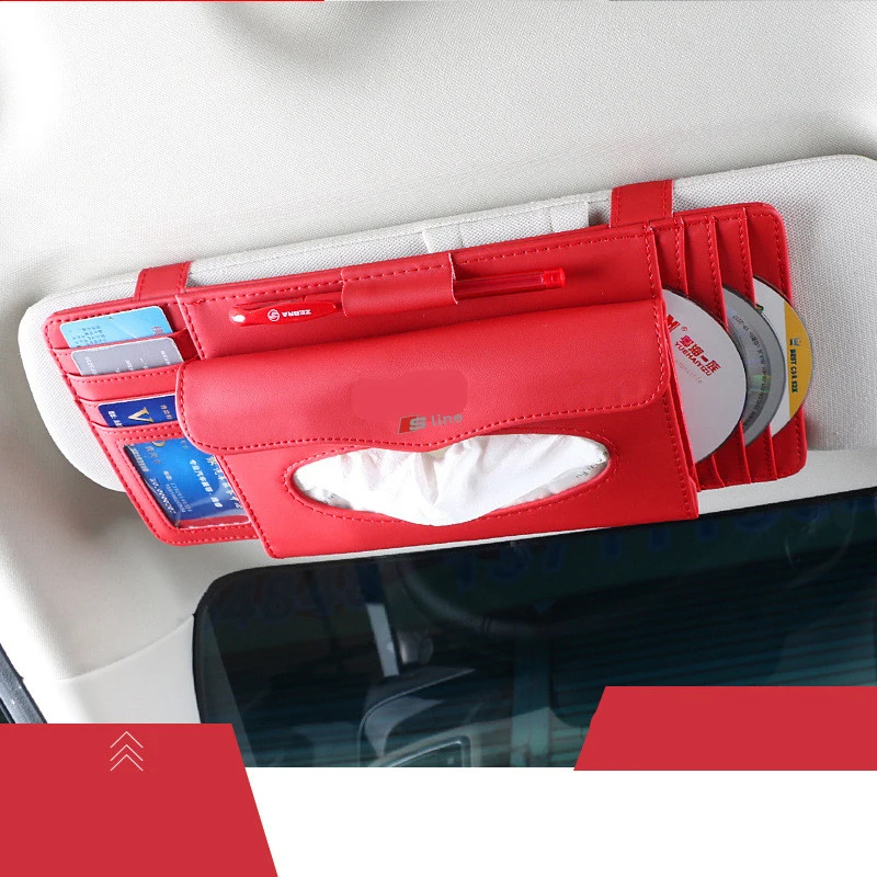 1 шт. многофункциональный держатель для Карт Коробка салфеток автомобиля PU