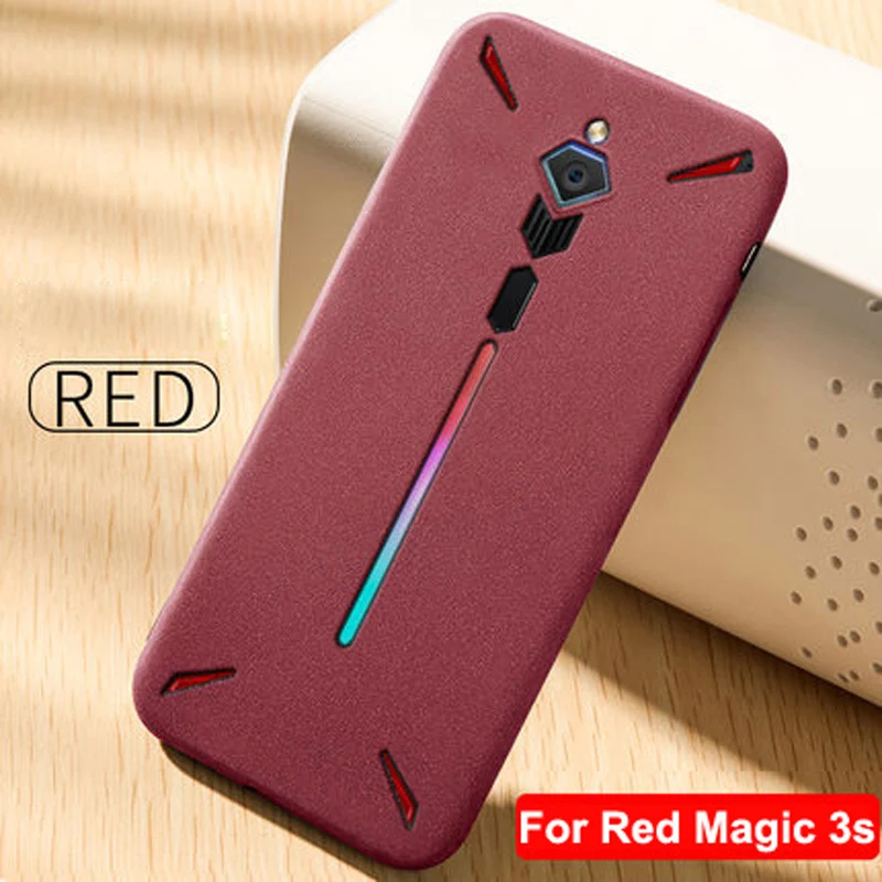 Для zte Nubia Red Magic 1 3 3 s Чехол magic3 Rock sand силиконовый скраб мягкая задняя крышка для red magic 3 s 3 s NX609J NX629J shell - Цвет: Red Magic 3s