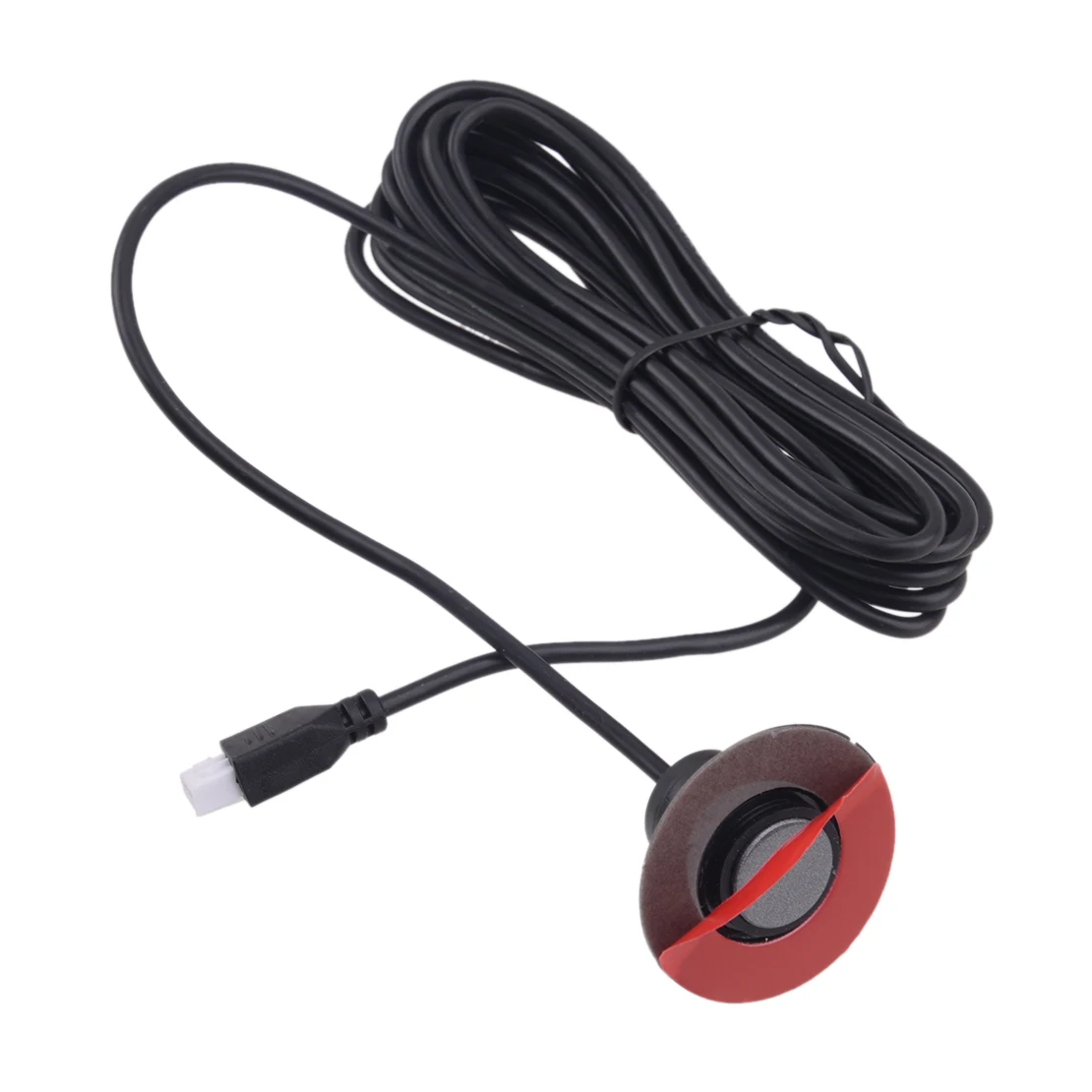 

Universal Adjustable Flat Parking Sensors Reverse Backup Radar Kit w/Buzzer Alarm Gray Car 20-200mA 40KHz 9~16V