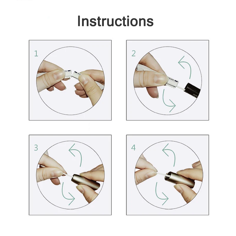 100 шт./лот шт. пропитанная спиртом хлопковая ткань тампоны двойные палочка для