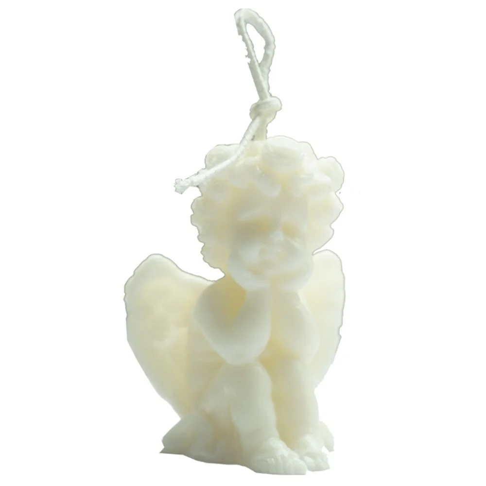 

1pcs Christmas 3D Cute Cheek Angel Scented Candle Angel Shape Candle Handmade Cute Aroma Decoration Candle Holiday Gifts