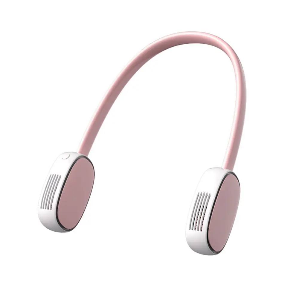 

3 Types Summer Air Cooling Neck Fan Leafless Hanging Neck Fan Bladeless Ventilator USB Rechargeable Neckband Fans Air Cooler