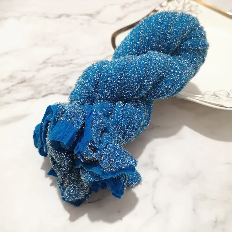 Light blue 2 Pieces 2 шт золото/серебро нейлон чулок цветы материал DIY шелковые колготы изготовление моделирования цветы ручной работы Ронд домашний Цветочный декор - Цвет: Light blue 2 Pieces