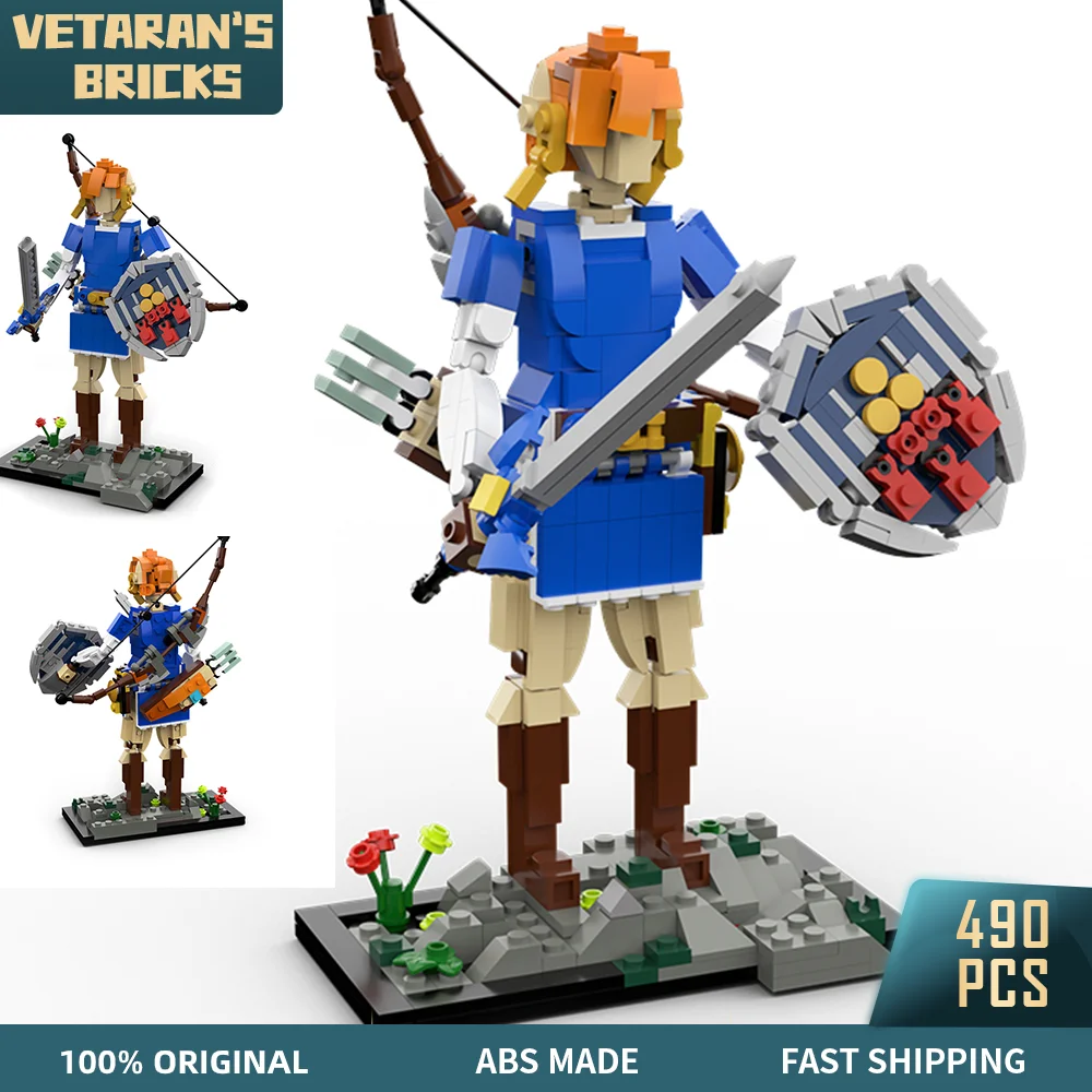 

MOC Link Zeldaer Breath Wild Role Figures Model Building Block Sets Bricks Toy Kid Boy Child Christmas Birthday Gift Game Fans