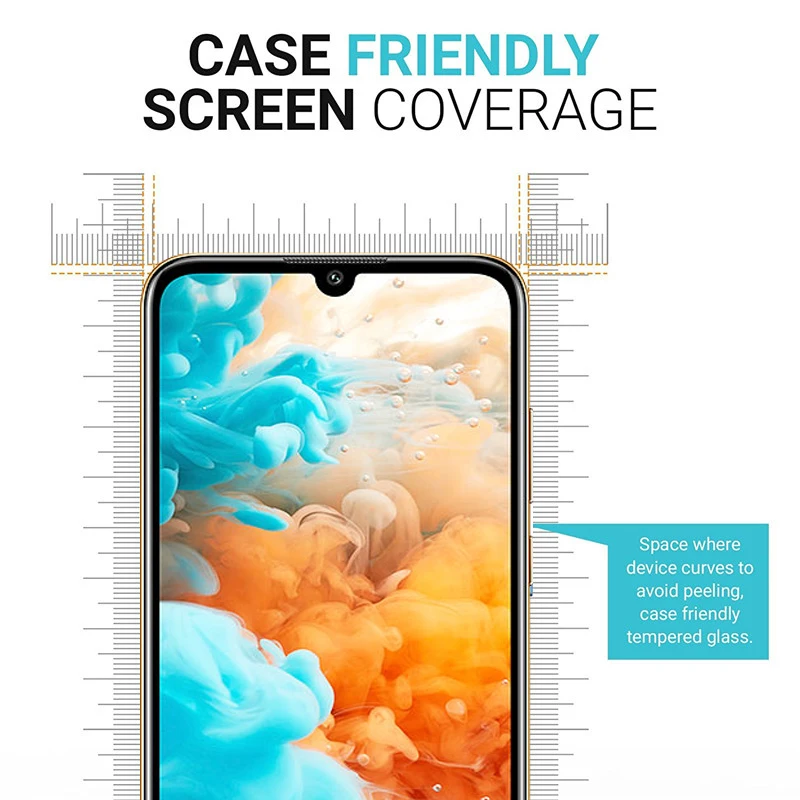 Защитное стекло 9D для Huawei Y6 2019 закаленное с полным покрытием защитная пленка клея