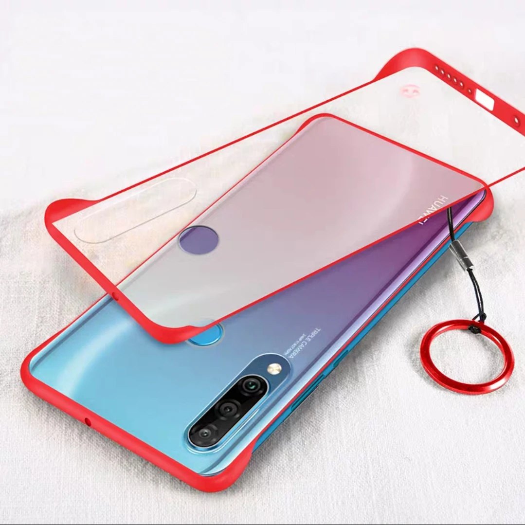 With Ring Матовый чехол без оправы для Xio mi Xiao mi Note 8 7 Pro Чехол для Xiaomi mi Note 10 mi 9 t Pro mi 9 t красный mi k20 Pro 7a 7 Чехол - Цвет: With Ring