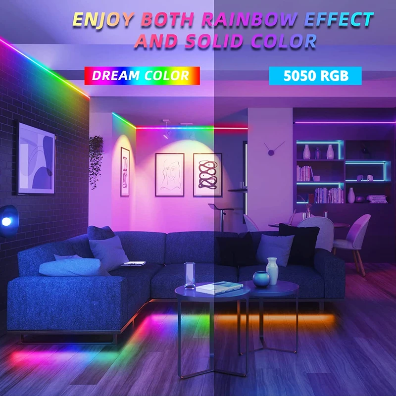Светодиодная ленсветильник 1-30 м RGB Bluetooth 5 В | Лампы и освещение