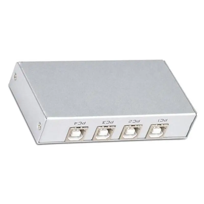 FJ-4UA 4 порта USB 2,0 коммутатор ПК принтер автоматический Переключатель Селектор концентратор принтер sharer принтер коммутатор