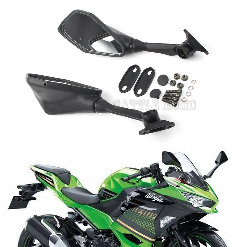 Зеркало мотоциклетное заднего вида для Kawasaki Ninja 300 250 ZX 6R 636 300R EX300 ABS 2011 2018|Боковые