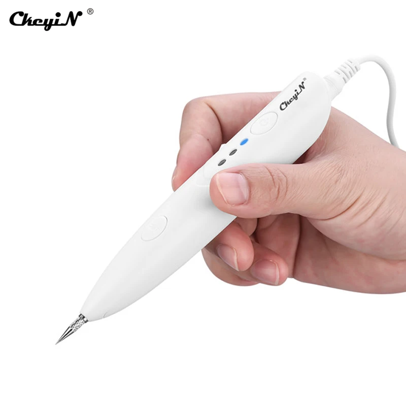 

CkeyiN Facial Freckle Pen Warts Tattoo Black Dots Removal Electric Skin Tag Remover Mini Facial Freckle Cleaner Skin Care Tool