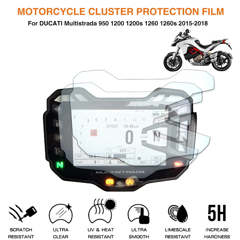 Защитная пленка от царапин для мотоцикла DUCATI Multistrada 950 1200 1200S 1260 1260S 2015 2018|Тенты и
