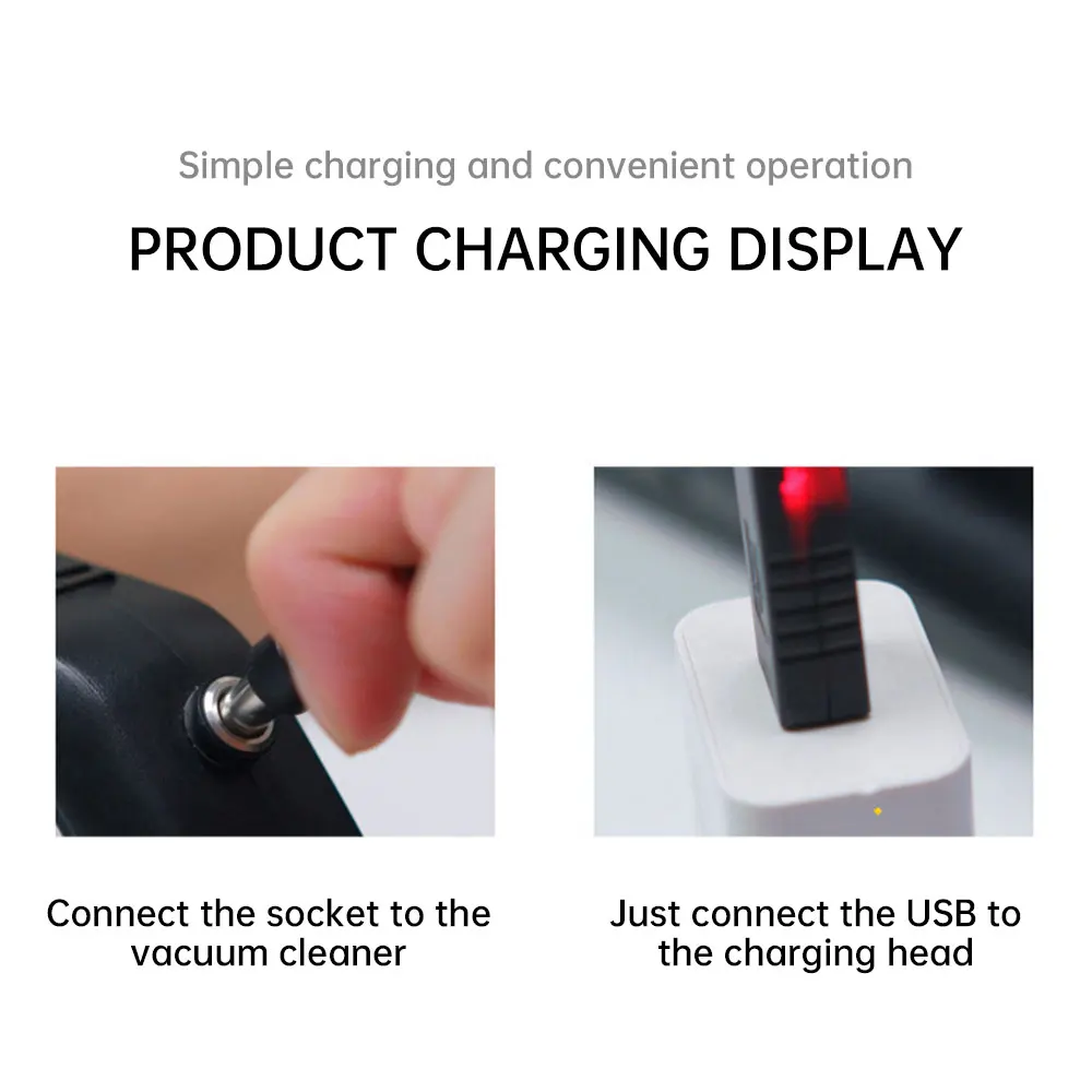 

Handheld Wireless Car Vacuum Cleaner Cyclone Suction Powerful 3300Pa 12V Rechargeable Wet/Dry Portable for Car Home Pet Hair