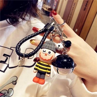 cute rubber doll key chain 2021 trend popular ins wind motorcycle car key key chain men and women bag backpack ornaments