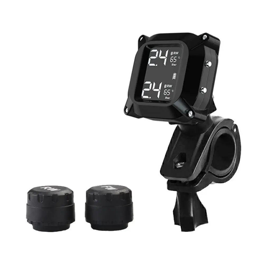 

Система контроля давления в шинах, водонепроницаемый ЖК-дисплей, 2 внешних датчика