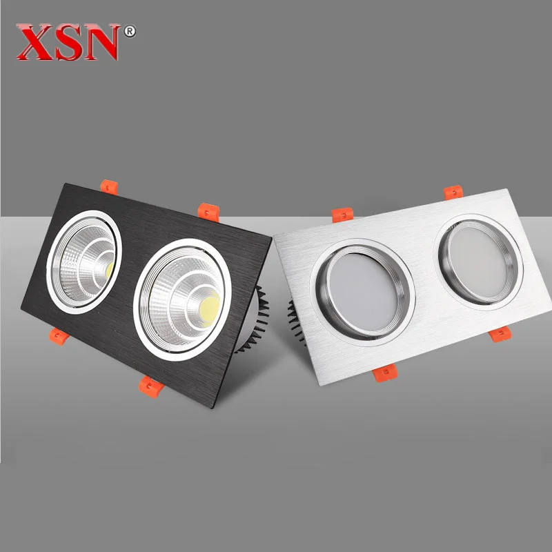 Квадратный встраиваемый светильник COB светодиодный потолочный 14 Вт 20 30 40 50 60