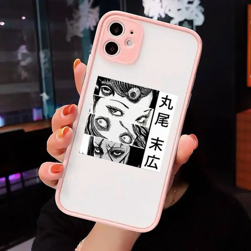 

Anime cartoon horror design Phone Case matte transparent For iphone 7 8 11 12 plus mini x xs xr pro max cover